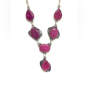 Stunning Mozambique Ruby Stone Necklace